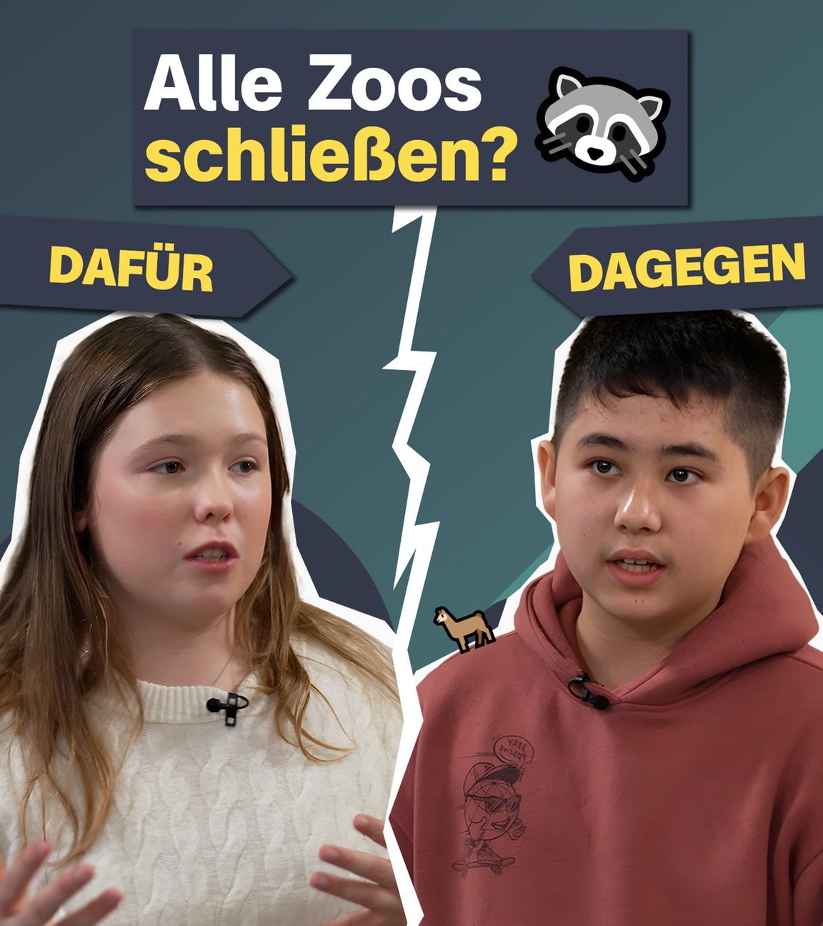 Diskussion bei logo! no.front zum Thema Zoos
